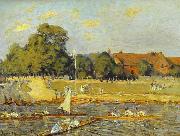 Alfred Sisley Regatta at Hampton Court, oil painting on canvas